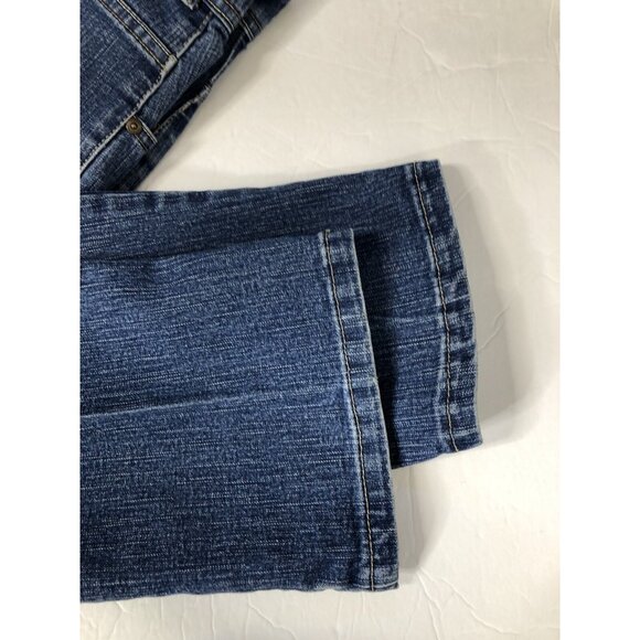 Gloria Vandenbilo Womens Sz 14 34X28  Blue Denim Jeans Straight High Rise Mom - Picture 6 of 6